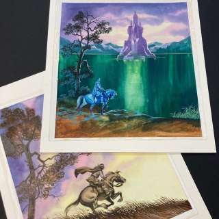 Embleton, Ron | Embleton, Ron - 2x Original colour drawing - The Magic Apples - The Evil Castle - (1976) | Catawiki