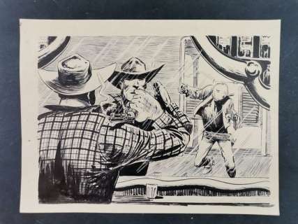 Angelo Saccarello | Il Colpo dello Specchio - 1x Illustrazione originale - Page volante - EO | Catawiki