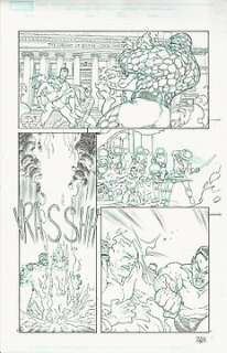 Mario Alberti | Fantastic Four, Spider-Man Vol 1 #1 - Mario Alberti - tavola originale "Crisis on Campus!" - Exemplaire unique - (2010) | Catawiki