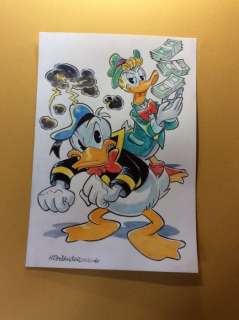 Alessandro Gottardo | Donald Duck - â€œIl colore dei soldiâ€ - Page volante - Exemplaire unique - (2020/2020) | Catawiki