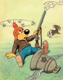 Arnal | Â«Pif le ChienÂ». Gouache couleurs sur papier pour une couverture de | Tessier Sarrou