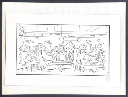 original comic drawing “Single” Hanco Kolk | Comic Art Masters