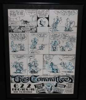 Gary Hallgren - Committee Improv Poster - Dirty Duck - Early 1970S Art By Gary Hallgren, Shary Flenniken & Bobby London