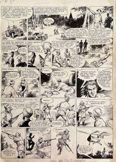 Franco Caprioli | Franco Caprioli - tavola originale "Un pugno di zaffiri" - Page volante | Catawiki