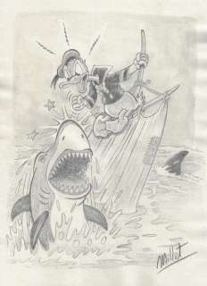 Millet | Millet - Original Drawing - DIN A3 - Donald Duck | Catawiki