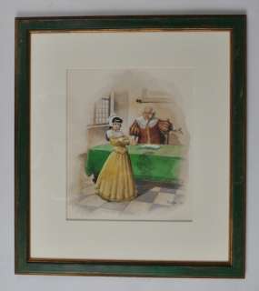 Original water-colour Gloria van Goes | Zwiggelaar Auctions