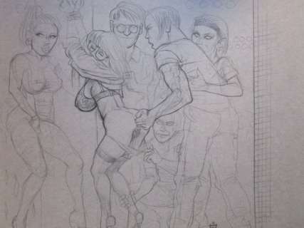 Filobedo | Filobedo - Dessin original - Erotique - Format: 30 x 36 cm. | Catawiki