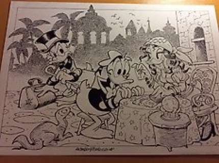 Alessandro Gottardo - Donald Duck - â€œLe carte stregateâ€ - Page volante - Exemplaire unique - (2020/2020)