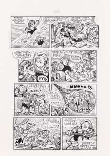 Janusz Christa (1934 - 2008) | Janusz Christa (1934 - 2008) | "Kajtek i Koko. W kosmosie", plansza nr 267 | Desa Unicum