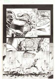 Sandu Florea, Sean Chen - x-men: the end #6 p. 20 - stryfe reveals himself to be a warskrull and explodes a bomb in his chest - cyclops thrown by the blast - 2005