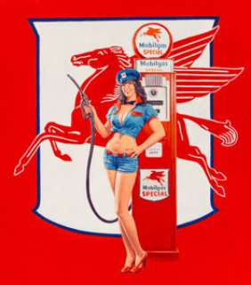 Greg Hildebrandt (American, b. 1939)
 Fill Her Up
 Acrylic on canvas
 33 x 29 in.
 Signed lower center
 
 ...