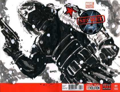 Joel Gomez - Secret Avengers vol. 2 #1 Winter Soldier Sketch Cover