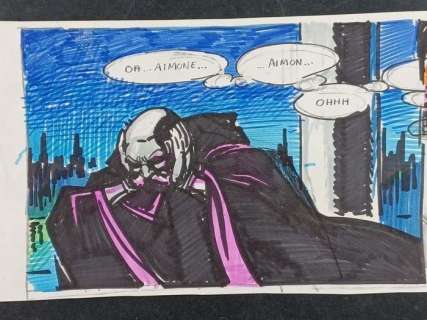 Magnus | Magnus - bozzetto originale "Milady nel 3000" - Page volante - Exemplaire unique | Catawiki