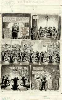 110: Kurtzman Elder MAD #27 p23 1956 original comic art | Russ Cochran