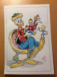 Alessandro Gottardo | Donald Duck - â€œUn genio bonsaiâ€ - Page volante - Exemplaire unique - (2020/2020) | Catawiki