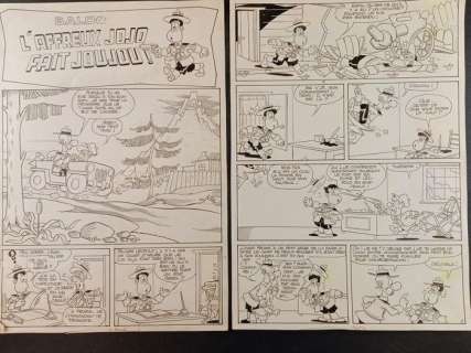 Guido Scala | Baldo - Guido Scala - 2x Tavole Originali "Baldo: Il Terribile Jojo" - Page volante - Exemplaire unique | Catawiki