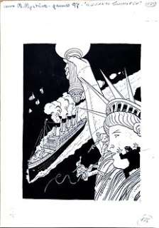 Giancarlo Alessandrini - Martyn Mistére #178 - Giancarlo Alessandrini - original cover "Il gigante sommerso" - Page volante - EO - (1997)