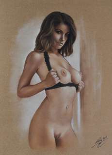 Denis Prenzel | Denis Prenzel - Original drawing - Pin-up - Marianna - Size: 30 x 40 cm. - (2022) | Catawiki