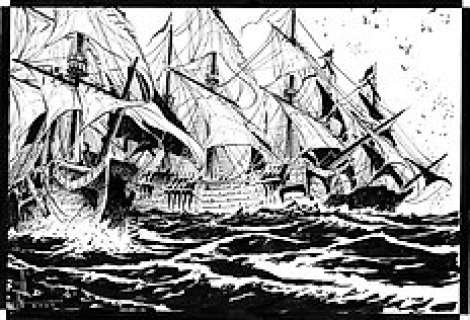 Tamburo, Nico - Tamburo, Nico - Original drawing - Les Grandes batailles navales T16 - Gravelines : l‘Invincible armada - (2020)