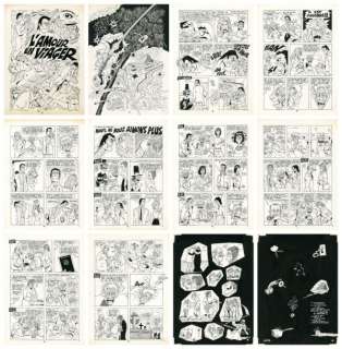 Gotlib - RhÃ¢Ã¢ Lovely Ensemble des 12 planches Ã  l‘encre de Chine du mélodrame