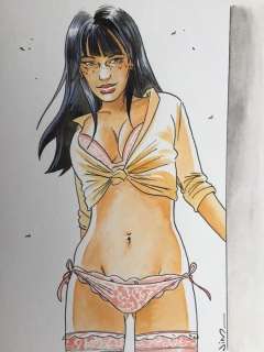 Jim | Jim - Dessin original couleur - Une Nuit Ã  Rome - Marie | Catawiki