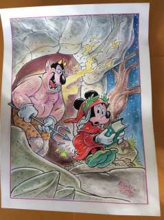 Alessandro Gottardo | Mickey Mouse - â€œ...E uscimmo a riveder le stelleâ€ - Page volante - Exemplaire unique - (2021/2021) | Catawiki