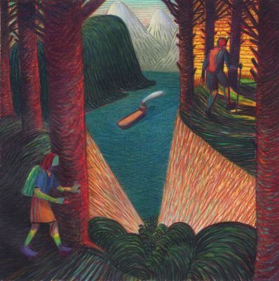 Lorenzo Mattotti | Calendario Transporti VI, 2019 | Philippe Labaune Gallery