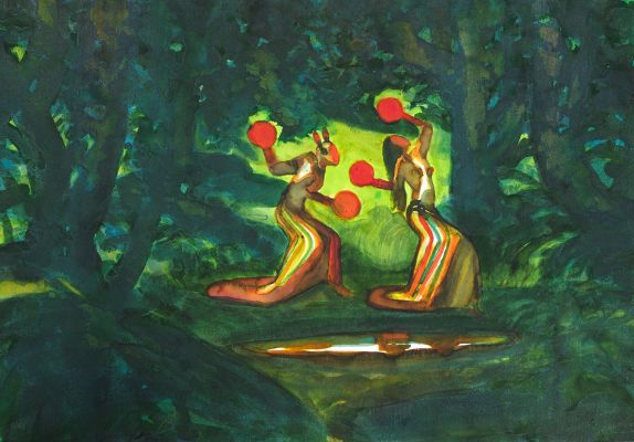 Lorenzo Mattotti | Rituali Intimi IV, 2025 | Philippe Labaune Gallery