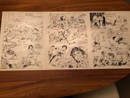 Chéret, André | Chéret, André - 3x Planche originale - Anaël aux yeux d’or - (1980) | Catawiki