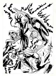 Spider-Man vs. Dr. Doom Sketch by Ron Williams | mycomicshop.com
