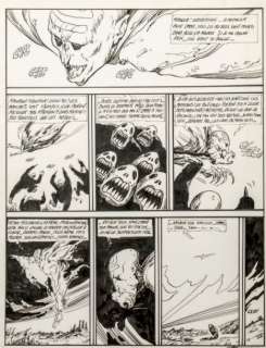 Druillet Philippe | Â«NosferatuÂ» Encre de Chine pour la planche 3 publiée | Tessier Sarrou