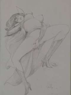 Leone Frollo | Leone Frollo - original artwork " Lucifera ’ " firmata - Page volante - Exemplaire unique | Catawiki