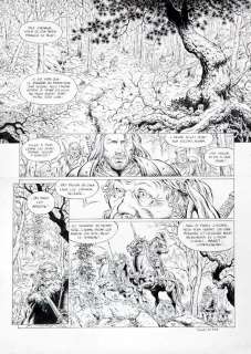 Swolfs | Légende, planche n°33 Ã  l’encre de Chine de l’Ã… | Banque Dessinée