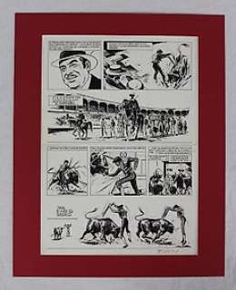 William Vance / Yves Duval - Formaat: 42 x 30 cm - Vance, William - Originele pagina (p.3/4) kortverhaal - Manolo el Cordobes - (1965)