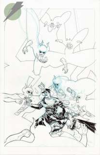 Riley Rossmo | Batman/The Shadow Issue 5 Page Cover | Felix Comic Art