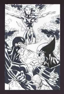 Cyclops, Wolverine, and Phoenix Sketch by Ron Williams | mycomicshop.com