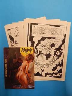 Dino Leonetti e Mario Janni‘ - Maghella n. 56 bis - Dino Leonetti 10x Tavola Originale + Fumetto "Lo squartatore nero" - Page volante - Exemplaire unique - (1976)
