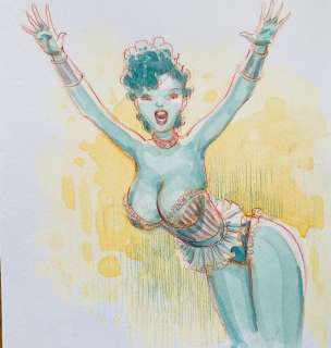 Andreae, Jean-Baptiste | Andreae, Jean-Baptiste - Dessin publié - Sexy Girl - Format: 21 x 29 cm. | Catawiki