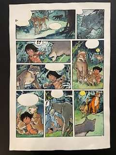 Reculé, Henri / de Moor, Johan | Reculé, Henri / De Moor, Johan - Planche originale couleur - Le dernier livre de la jungle T1 - l’Homme - (2004) | Catawiki