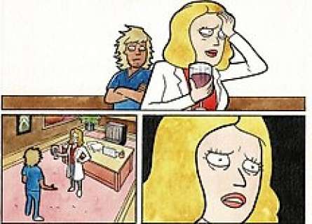 Benjamin Dewey - Rick and Morty #30 - Original page by Benjamin Dewey - Size: 28 x 38 cm. - (2017)