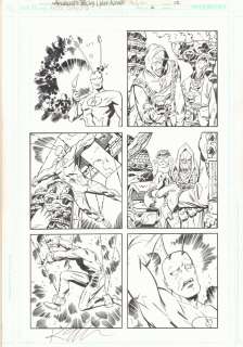 Al Milgrom, Keith Giffen - Ambush bug: year none #2 p. 12 - ambush bug - 2008 signed