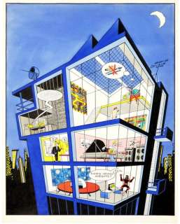 Filips (Philippe Huline) | Filips (Philippe Huline) - Couverture originale en couleur - Planète Saturnax - Cover for the French magazine VSD - (1984) | Catawiki