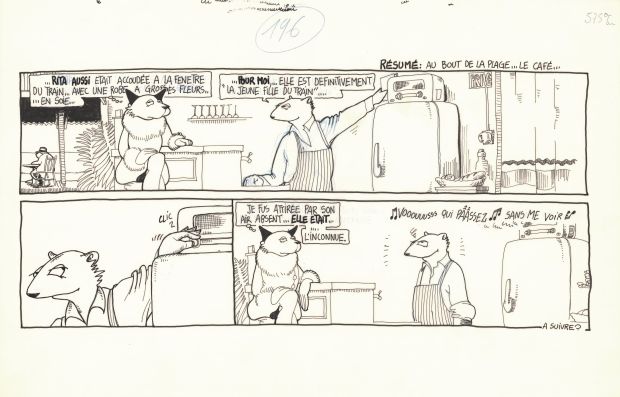 Régis Franc | 1989 - Le café de la plage | Huberty Breyne Gallery