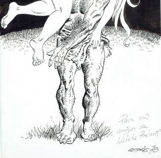 Agras | la bella e la bestia illustrazione umoristica - originale 21x37 - Page volante - Éditions mixtes (voir description) | Catawiki