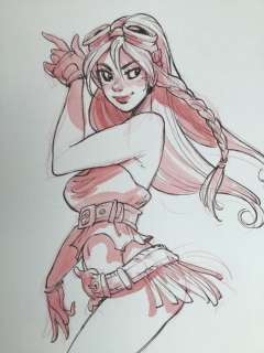 Barbucci, Alessandro | Barbucci, Alessandro - Superbe Dessin original couleur - EkhÃ¶ monde miroir | Catawiki