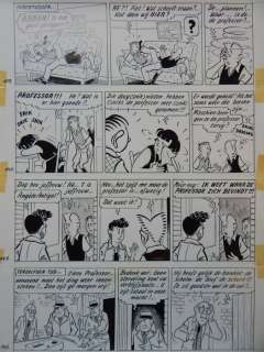 Pom (Jozef Van Hove) | NO RESERVE - Piet Pienter en Bert Bibber 13 - Originele pagina (p.36) - De anti-zwaartekracht - (1959) | Catawiki