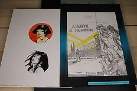 Géron, Jacques | Géron, Jacques - Dessin original couleur + crayonné original - Couverture - Les Nuits chaudes de Rangoon + Yalek T6 | Catawiki