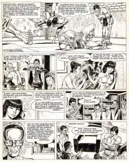 Malik - Lot 335 - Archie Cash, Le démon aux cheveux d’ange, planche originale à l’encre de chine.