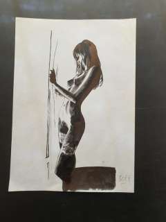 Goffaux, Gérard | Gérard Goffaux - Dessin original - Nue - Format: 21 x 29 cm. | Catawiki