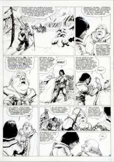 Rosinski, Grzegorz | THORGAL. Le maître des montagnes. Encre de Chine et | Coutau Bégarie